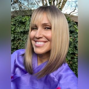 Sleek Berlin Dip-Dyed A-Line Nikita Wig Blonde Brunette Straight Bob